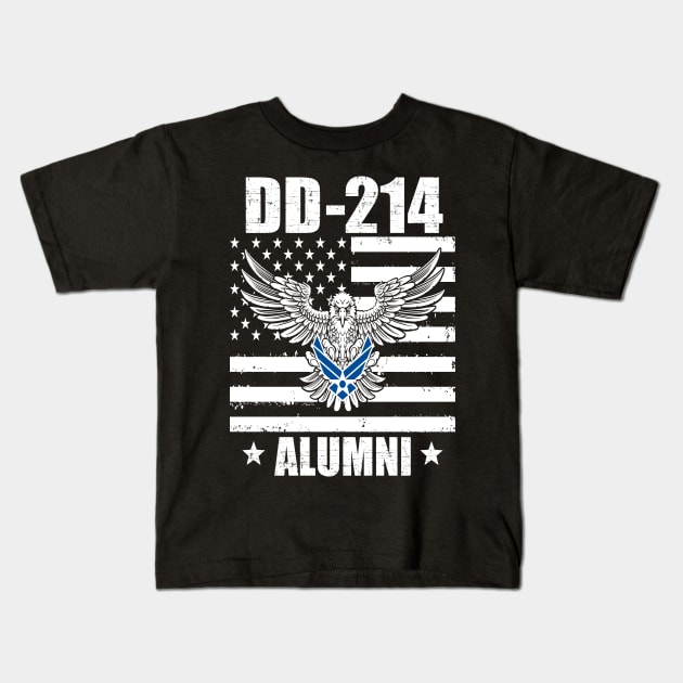 DD-214 Alumni Kids T-Shirt by beardline